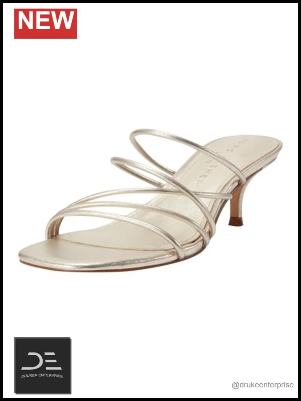 Heeled Sandals with Stiletto Heel and Slingback Strap
